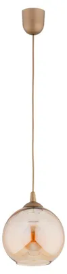 Productafbeelding van Hanglamp WENA, goud-amberskleurig, 1xE27x15W, metaal, afmetingen: 90x20x20cm, IP20, merk: Alfa