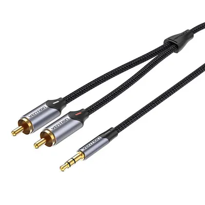 Immagine prodotto di Cavo audio da 2Xrca a 3,5Mm Vention Bcnbf 1M (Grigio)