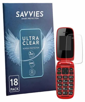Produktbild von 18x Für Chakeyake R341 Schutzfolie Savvies Displayschutz Display Schutz Folie Klar Transparent