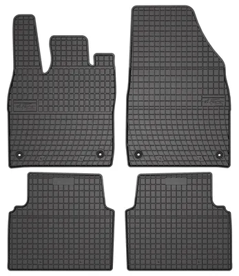 Produktbild von Gummi-Fußmatten für Volkswagen ID.3 2019- (Schrägheck) – 4-tlg, Schwarz, passgenau – Wielganizator SolidPRO