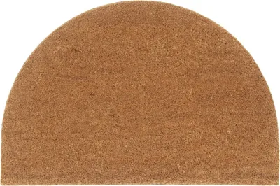 Produktbild von Möbel Fußmatte Natur Halbrund 60x90 cm Kokosfaser Getuftet - Autofußmatten 155564