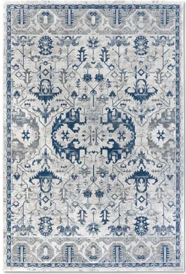 Image de Villeroy & Boch 1869 Tapis à poils courts Emmanuel Crème Bleu