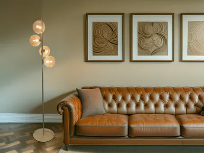 Produktbild von LUCE Design 9120-PT4 GO Honey Stehleuchte 4fach G9 Champagne Messing