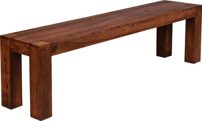 Produktbild von Wohnling Massivholz Esszimmer Sitzbank Bank 160 x 35 cm Sheesham Holz; WL1.323
