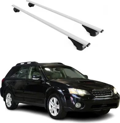 Immagine prodotto di Barre portatutto trasversali per Subaru Outback 2003-2009, colore argento
