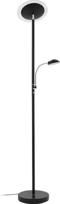 Produktbild von Lindby LED-Stehlampe Malea, schwarz, Leselampe, dimmbar