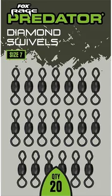 Image de Fox Rage Predator Diamond Swivels - 20 Tönnchen