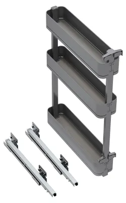 Produktbild von Emuca Flaschenregal seitlich ausziehbar Harmony mit Soft-Close, Modul Breite