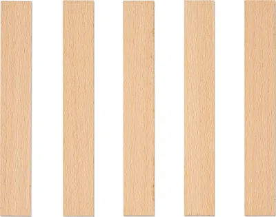 Produktbild von Holzdochte für Kerzen, 140 x 20 x 1 mm, 5 Stück