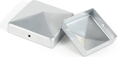 Immagine prodotto di Yakimz tappo per palo 10x tappo di copertura piramidale per palo di recinzione 71x71mm argento