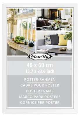 Produktbild von Posterrahmen 40 x 60 cm Holzdekor weiß