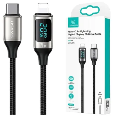 Zdjęcie produktu dla Kabel USAMS U78 USB-C na Lightning 1.2m 20W biały