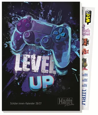 Produktbild von Häfft Schülerkalender Planer "Level up" 2026/2027 DIN A5