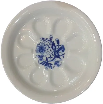 Produktbild von Podtácky pod pivo CIBULÁK, modré, český porcelán
