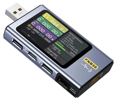 Image de Multimètre de puissance USB, Bluetooth, multifonctionnel, type C, testeur de tension et de courant pour PD2.0 PD3.0 QC2.0 QC3.0 4-28 V