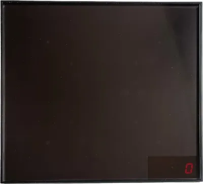 Produktbild von LED Küchenwaage, 18 x 18 x 4 cm, schwarz, mit Tara- und Wechselfunktion Gramm und Oz