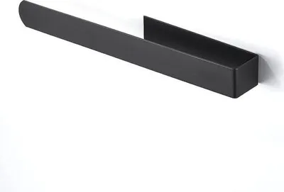 Produktbild von Unyqoos® Handtuchhalter selbstklebend ohne Bohren – Edelstahl 304, Wandmontage, 37 cm, schwarz