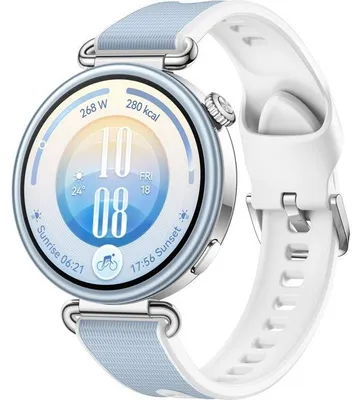 Immagine prodotto di Smartwatch Huawei Watch GT 7 da 41 mm, colore blu, cinturino EasyCross in fluoroelastomero, GPS, autonomia di 14 giorni, NFC, compatibile con iOS e Android