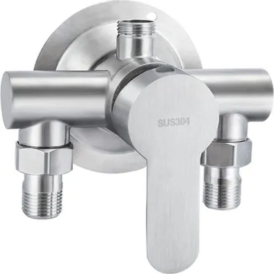 Obrázek produktu pro Sprchová baterie, nerezová ocel 304, třícestná sprchová baterie, 1/2 palce, nástěnná montáž