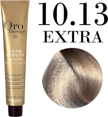 Produktbild von Fanola Oro Therapy 10.13 Extra Blonde Platinum Beige Extra, Blond, Extra Blonde Platinum Beige Extra, Frauen, 100 ml, Alle Haare, Farbspeichernd, Lang anhaltend, Glanz, Weichmachend