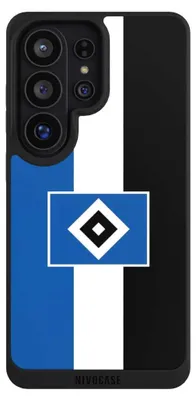 Produktbild von NIVOCASE Handyhülle für Samsung Galaxy S26 Ultra  Hülle NIVOpure Case Schwarz HSV Hamburger SV Streifen