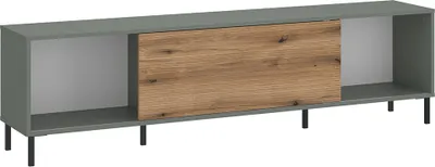 Produktbild von TV-Lowboard in grau-grün mit Eiche PARMA-129
