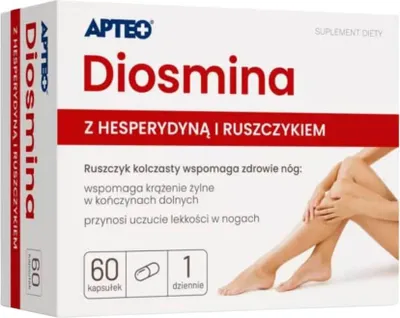 Produktbild von DIOSMIN MIT HESPERIDIN leichte Beine Apteo 60 Kapseln.