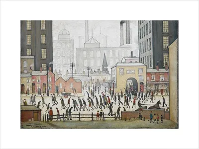 Obrázek produktu pro L.S. Lowry - bedruckt "Coming From The Mill 1930" PM6006 (40 cm x 30 cm) (Bunt)