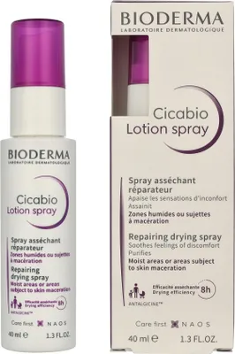 Produktbild von Bioderma Cicabio, Lotion, Unisex, Regenerierend, Revitalisierend, Beruhigend, Behandlung, Jeder Hauttyp, 30 ml, Spray