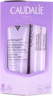 Produktbild von Caudalie Vinotherapist Set für die Hautpflege Hand & Nail Repairing Cream + Lips Conditioner 30 ml + 4,5 g
