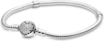 Produktbild von Pandora Kettenarmband Damen Moments Funkelndes Herz Sterling Silber Silber 590743CZ-18