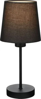 Produktbild von Tischleuchte Tischlampe 1xE14 Stoffschirm schwarz 25W Kabelschalter Briloner