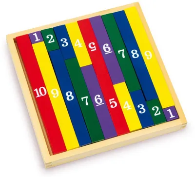 Produktbild von Rechenstäbchen im Quadrat, 19-teilig