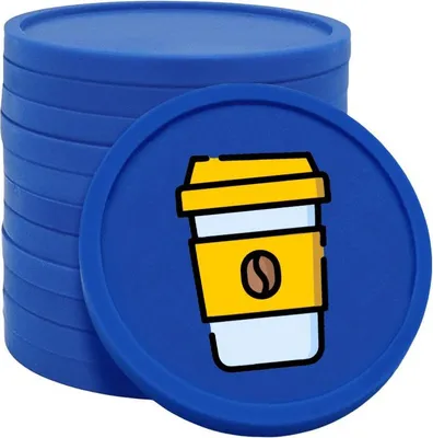 Obrázok produktu pre Spotrebné žetóny CombiCraft Coffee-To-Go tmavomodré - Ø29mm - 100 kusov