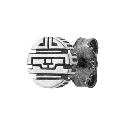 Produktbild von cai Single Ohrstecker 925/- Sterling Silber 0,7cm weiß ohne Stein 132210506