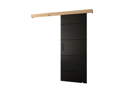Obrázok produktu pre MOB, Posuvné dvere - 90 cm - Sharlene IV (čierna matná + dub artisan + čierna)