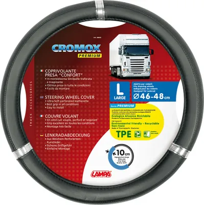 Obrázek produktu pro Potah volantu Lampa Cromox, ze skeentexu - L - Ø 46/48 cm
