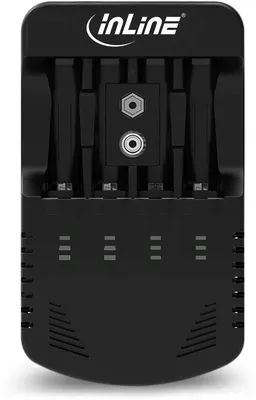 Image de InLine® chargeur NiCd+NiMH, AA et AAA et bloc 9V