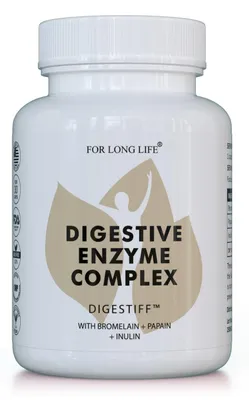 Produktbild von DIGESTIFF Nahrungsergänzungsmittel mit Bromelain, Papain und Inulin | vegane Kapseln
