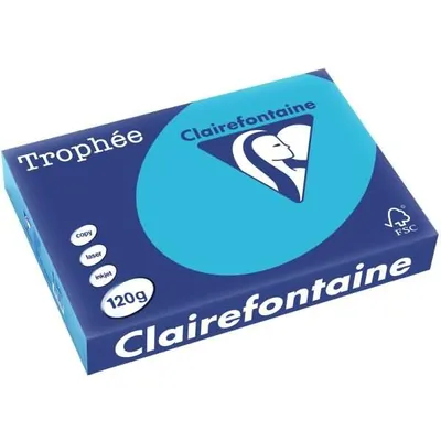 Image de Papier multifonction Clairefontaine Trophée A4 120 g/m² bleu royal 250 feuilles