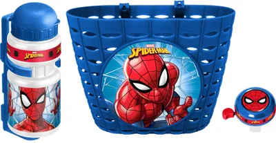 Zdjęcie produktu dla Akcesoria rowerowe dla dzieci Spider-Man niebieski 3-częściowy
