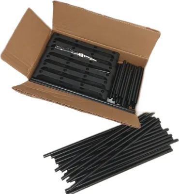 Produktbild von Songmics Schuhregal aus Metall, offen, Schwarz, Eisen, Kunststoff, 6 Regale, 300 mm, 1060 mm