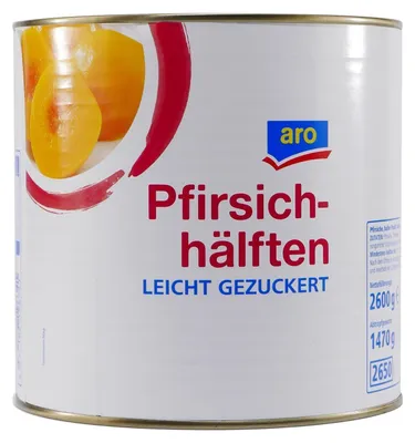 Produktbild von aro Pfirsichhälften 2,6KG