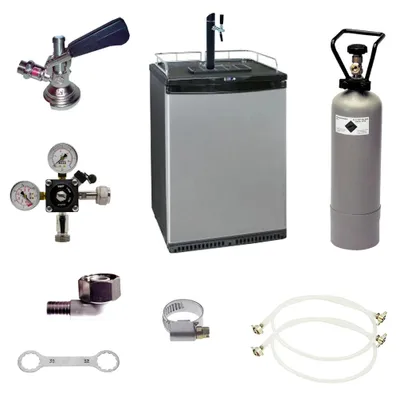 Immagine prodotto di Set completo Kegerator, Spillatore birra, Dispenser birra - Colonna di erogazione e rubinetto compensatore, KEG: senza