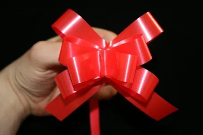 Obrázek produktu pro Stuhy, mašle, 2 cm, 25 kusů, červená
