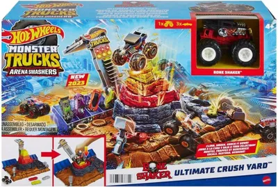 Obrázok produktu pre Hot Wheels Monster Trucks HNB96, Súprava Monster truck a dráha, 4 rok / roky, Plast, Kov, Viacfarebný