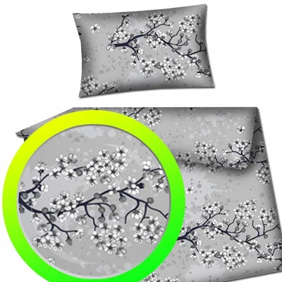 Produktbild von Designpremium Bettwäsche 140x200 cm Blumenmuster Baumwolle