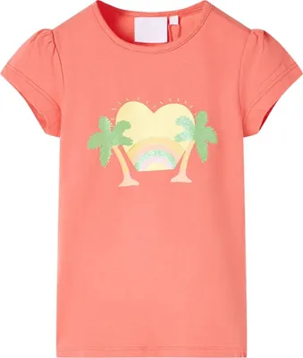 Produktbild von Kinder-T-Shirt Korallenrosa 92