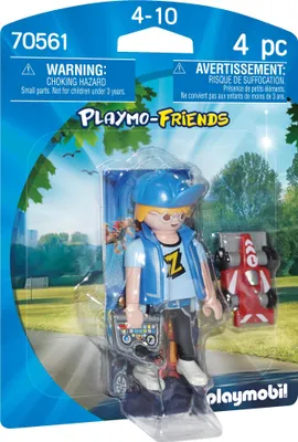 Zdjęcie produktu dla PLAYMOBIL 70561 Playmo Friends Chłopiec z samochodem