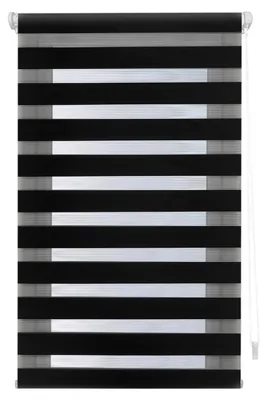 EasyFix Tag- und Nacht-Rollo, 97x180 cm, ohne Bohren, Schwarz